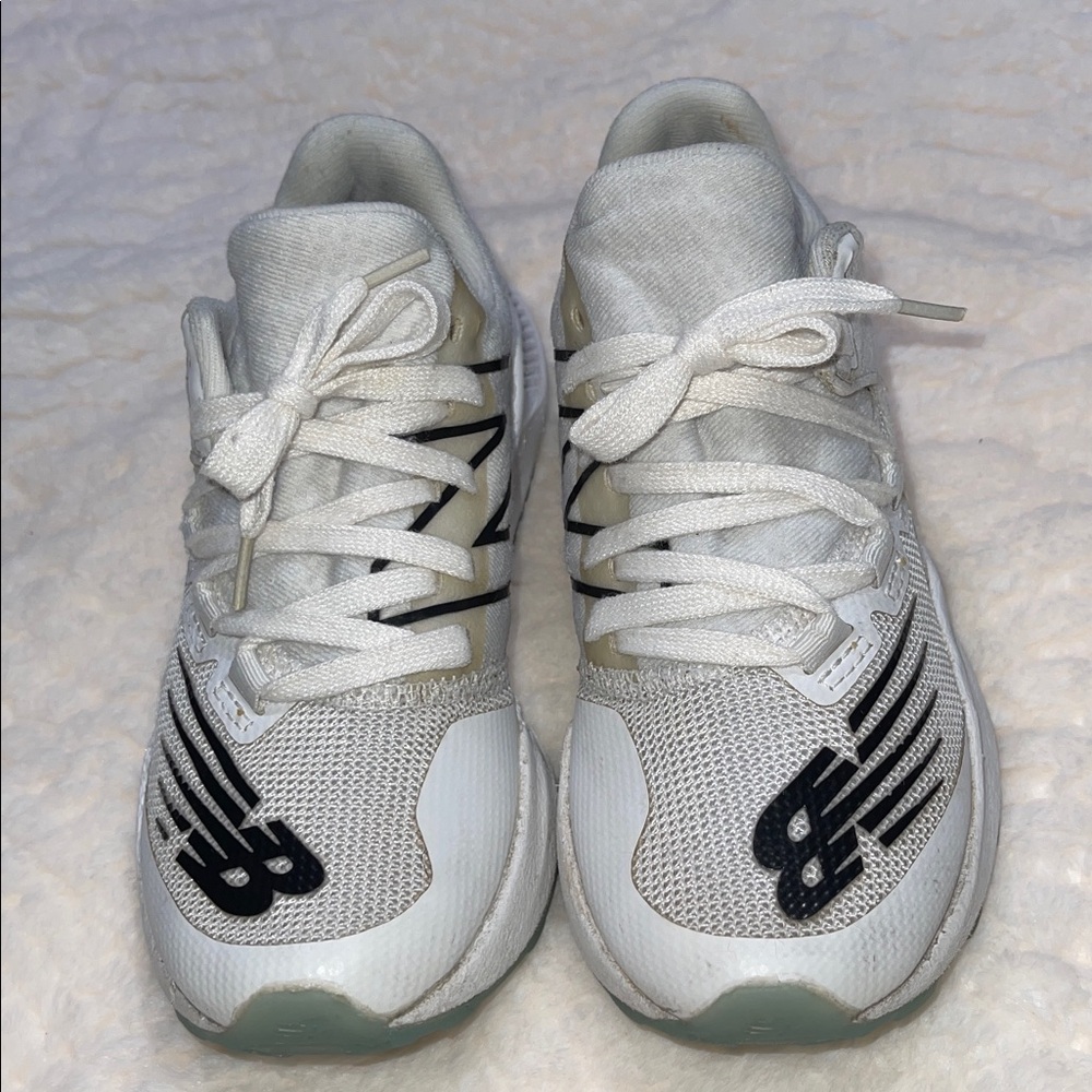 New Balance FuelCell 4040 in White and Gray Athletic Shoes